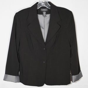 Worthington Works Stretch Black Blazer Size 6